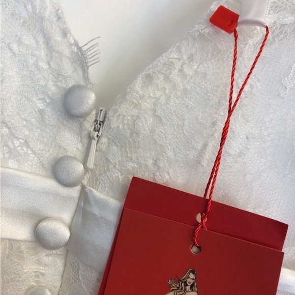 Lace wedding dress short sleeve - Picture 6 of 6